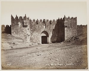 Damaskusporten i Jerusalem, nr 287 av Félix Bonfils