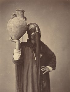 Vattenbärare i Kairo, ca 1870 (foto) av Félix Bonfils