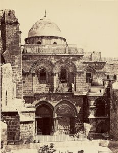 Heliga gravens kyrka - Jerusalem av Félix Bonfils