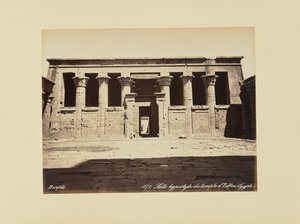 Hypostylsalen i Edfutemplet (Egypten) av Félix Bonfils