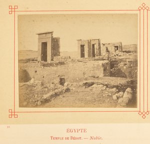 Debodtemplet - Nubien av Félix Bonfils