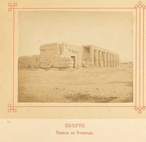 Templet i Kurnah av Félix Bonfils
