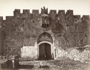 Saint Stephen Gate i Jerusalem av Félix Bonfils