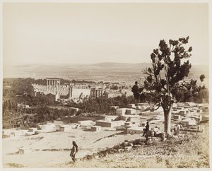 Översikt över Baalbek, Syrien #438 av Félix Bonfils