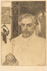 Edmond de Goncourt av Felix Bracquemond