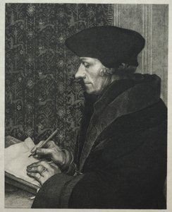 Erasmus, efter Holbein, 1863. av Felix Bracquemond