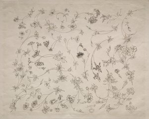 Blommönster för tallrikar och bårder nr. 14, 1872. av Felix Bracquemond