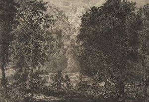 Lågan står nära branden, ca 1853-5. av Felix Bracquemond