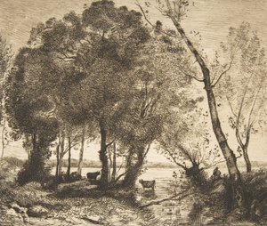Sjön, 1861. av Felix Bracquemond