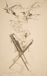 Fri och trogen, 1878. av Felix Bracquemond