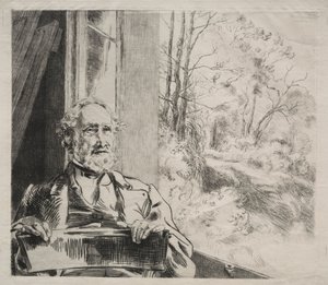 Meyer-Heine, ca. 1872. av Felix Bracquemond