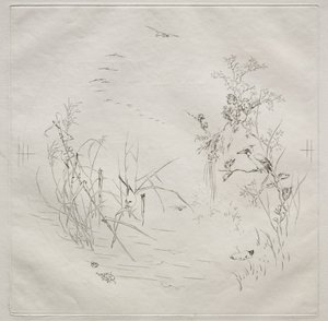 Parisertjänst (Haviland-tjänst): Lugn (nr 3) av Felix Bracquemond