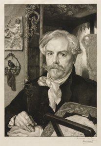 Porträtt av Edmond de Goncourt, 1882.