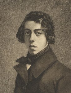 Porträtt av Théodore Chassériau, 1893. av Felix Bracquemond