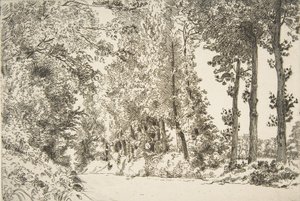 Rue des Bruyères, i Sèvres, 1868. av Felix Bracquemond