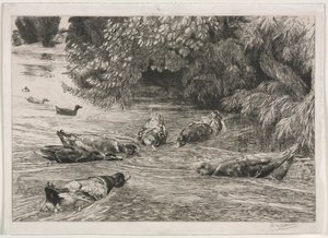 Frågetecknet, c. 1865. av Felix Bracquemond