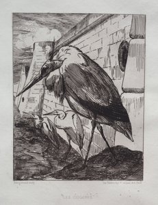 Storkarna av Felix Bracquemond
