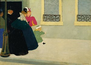 En promenad, ca 1895 av Felix Edouard Vallotton