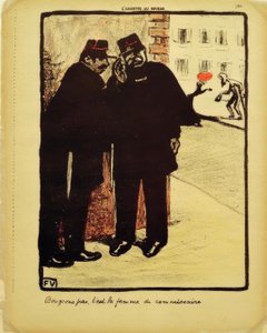 Låt oss inte flytta, det är kommissariens fru av Felix Edouard Vallotton