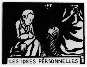 Morotshuvud: "personliga idéer" skriven av Jules Renard, red. Flammarion (illustration) av Felix Edouard Vallotton