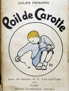 Omslag "Carrot Head" av Jules Renard Paris, Ernest Flammarion (bokomslag) av Felix Edouard Vallotton