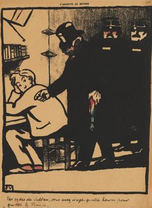 Brott och straff XXI, 778: På order av sultanen, 1869. av Felix Edouard Vallotton