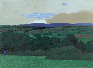 Lausannes omgivningar, 1900. av Felix Edouard Vallotton
