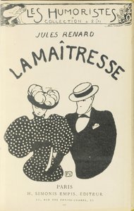 Främre omslaget till "The Mistress" av Jules Renard, 1896 av Felix Edouard Vallotton