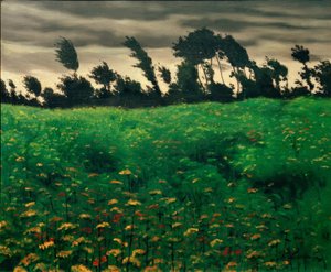 Det blommiga fältet av Felix Edouard Vallotton