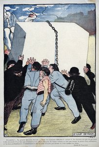 Assistanskuppen - Den stora sociala frågan... - av Felix Vallotton av Felix Edouard Vallotton