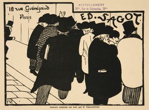 Älskare av tryck, pub. 1892 av Felix Edouard Vallotton