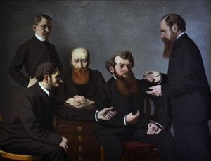 De fem målarna Fem målare: Félix Vallotton, Pierre Bonnard, Édouard Vuillard... 1902-1903. av Felix Edouard Vallotton