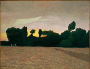 Normandie landskap, solnedgång av Felix Edouard Vallotton