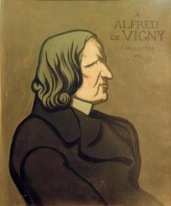 Porträtt av Vigny, dekorativ målning av Felix Edouard Vallotton