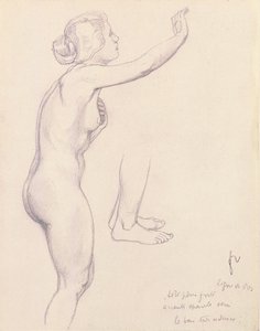 Studie för Perseus och Andromeda, 1918 av Felix Edouard Vallotton