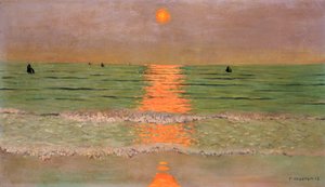 Solnedgång, 1913 av Felix Edouard Vallotton
