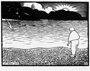 Den vackra kvällen, 1892 av Felix Edouard Vallotton