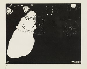 Avgången, 1895 av Felix Edouard Vallotton