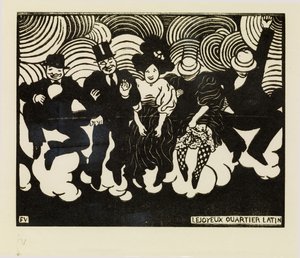 Lyckliga Latinkvarteret av Felix Edouard Vallotton