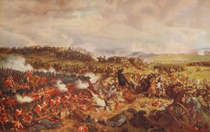 Anklagelse för de franska kuirassirerna i Waterloo, 1874, c1915