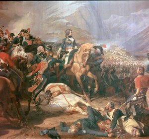 Målning av Napoleon vid slaget vid Rivoli, 1700-talet