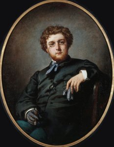 Porträtt av kompositören Georges Bizet 1838-1875, ca 1865. av Felix Henri Giacomotti