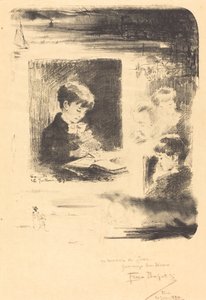 Barnteckning av Felix Hilaire Buhot