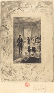 I Promessi Sposi (den trolovade) av Felix Hilaire Buhot