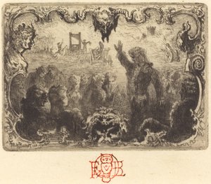 Jacques Cazottes The Devil in Love 3:e vinjetten, 1878.