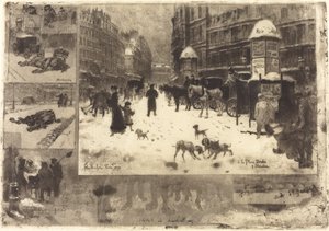 Vinter i Paris Vinter i Paris, 1879. av Felix Hilaire Buhot