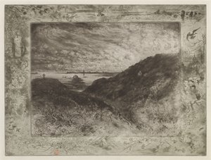 Klippan: Saint-Malo Bay av Felix Hilaire Buhot