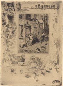 La Maison Maudite (De fördömdas hus) av Felix Hilaire Buhot