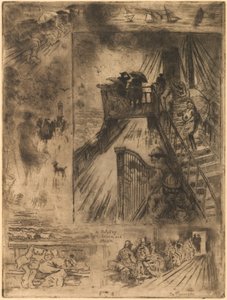 Passagen Passagen, 1879-1885. av Felix Hilaire Buhot
