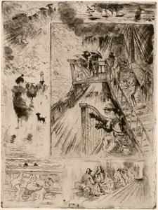 Passagen Passagen, 1879-1885. av Felix Hilaire Buhot